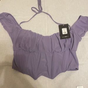 Lavender crop top